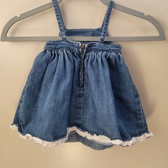 Vintage Y2K - Gymboree Denim Dress With Strawberries - 6-12 Months - Picture 3 of 5